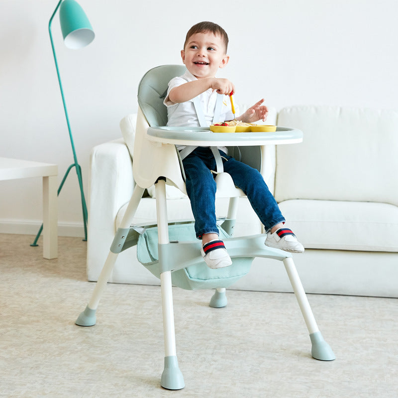 PeliKKan PP Children's High Chair - Adjustable Portable Baby Feeding Seat