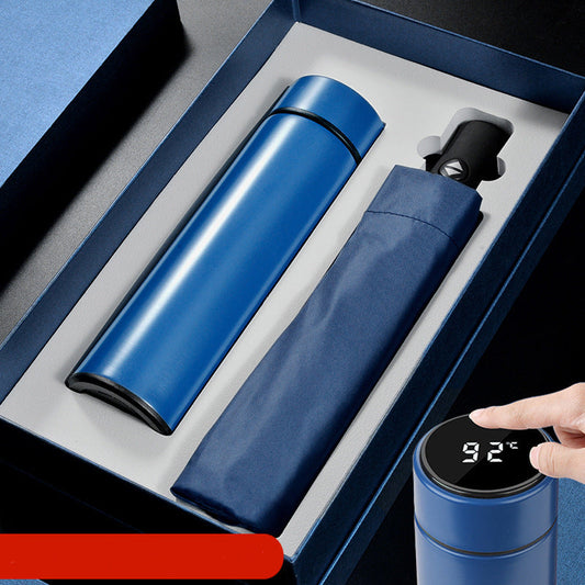 Professional 2-Piece Gift Set - Umbrella & Thermos Flask