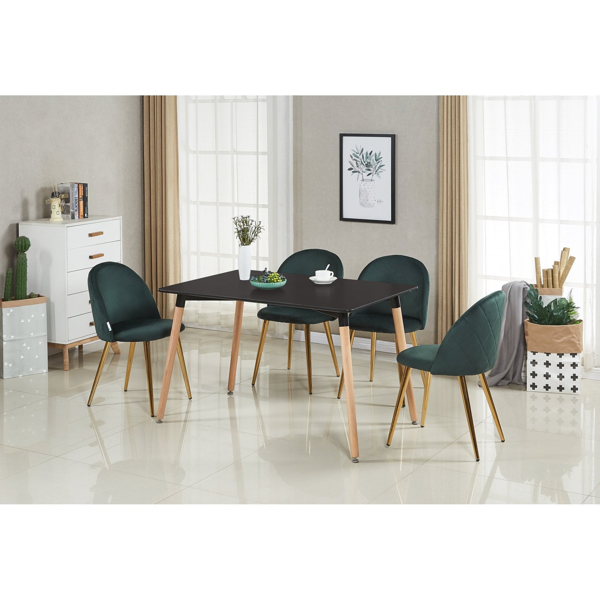 Lucia Velvet Dining Chair Set of 2