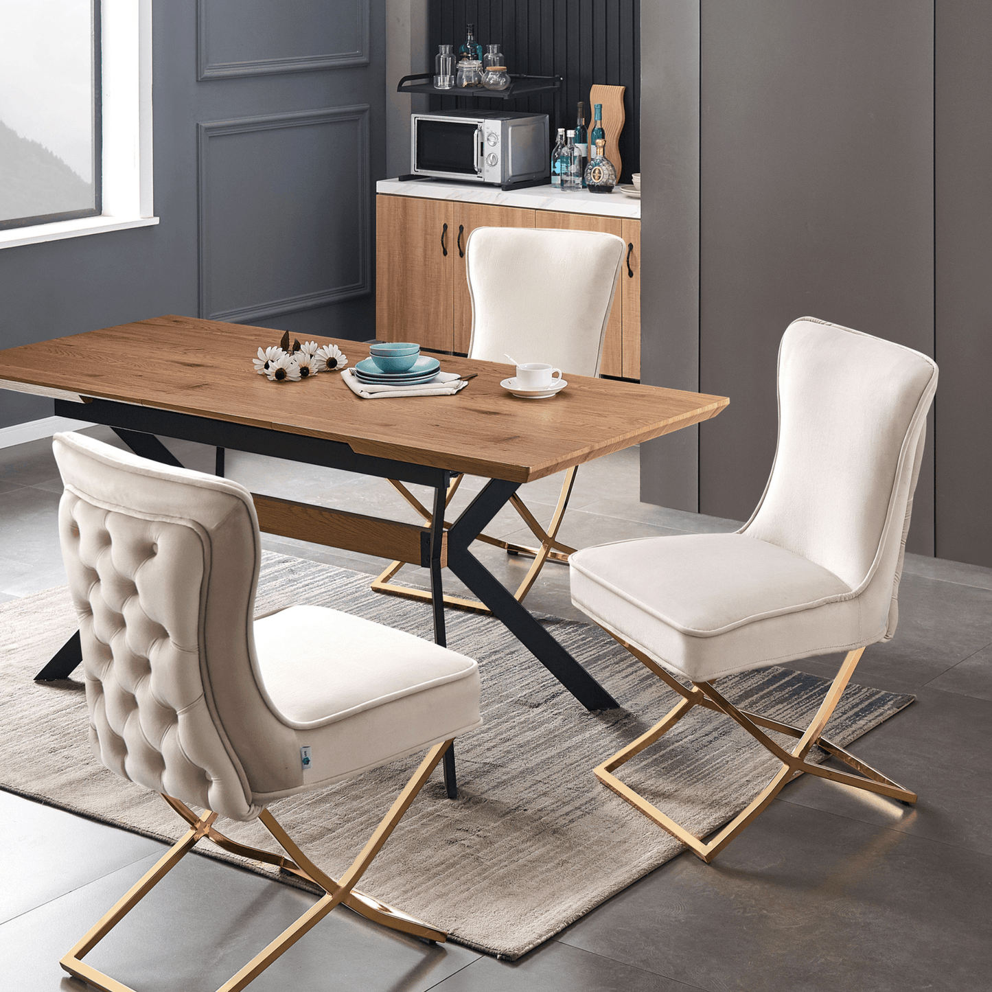 Trafalgar Velvet Dining Chair