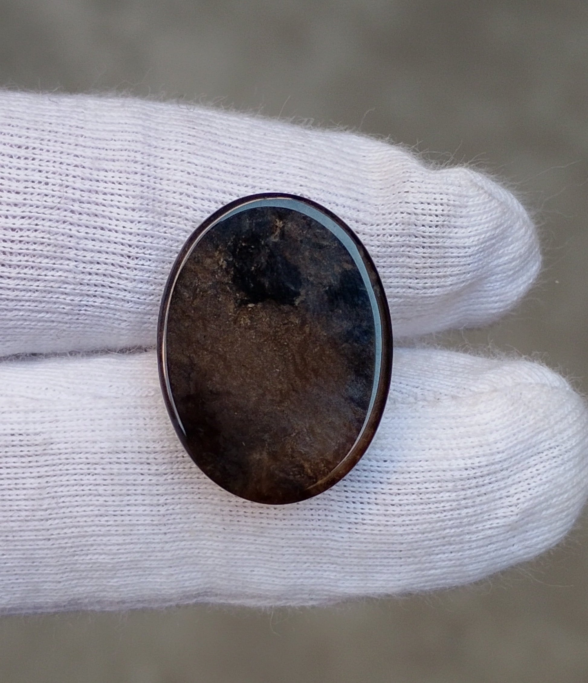 16.3ct Agate Cabochon - Sulaimani Aqeeq  - 19 x 20mm