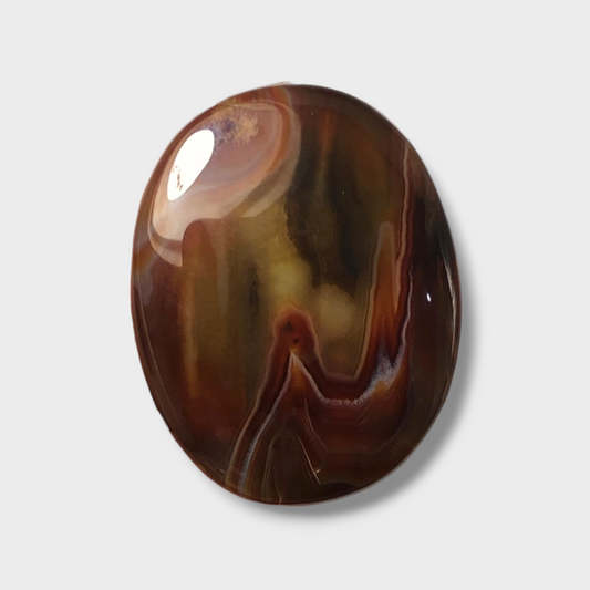30ct Agate Cabochon - Sulaimani Aqeeq  - 20 x 26mm