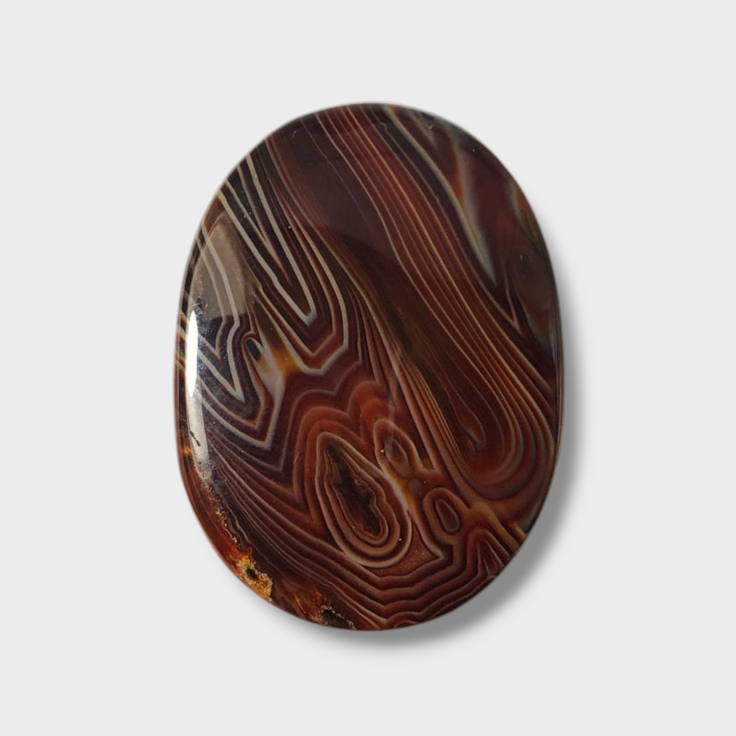34ct Agate Cabochon - Sulaimani Aqeeq  - 20 x 26mm