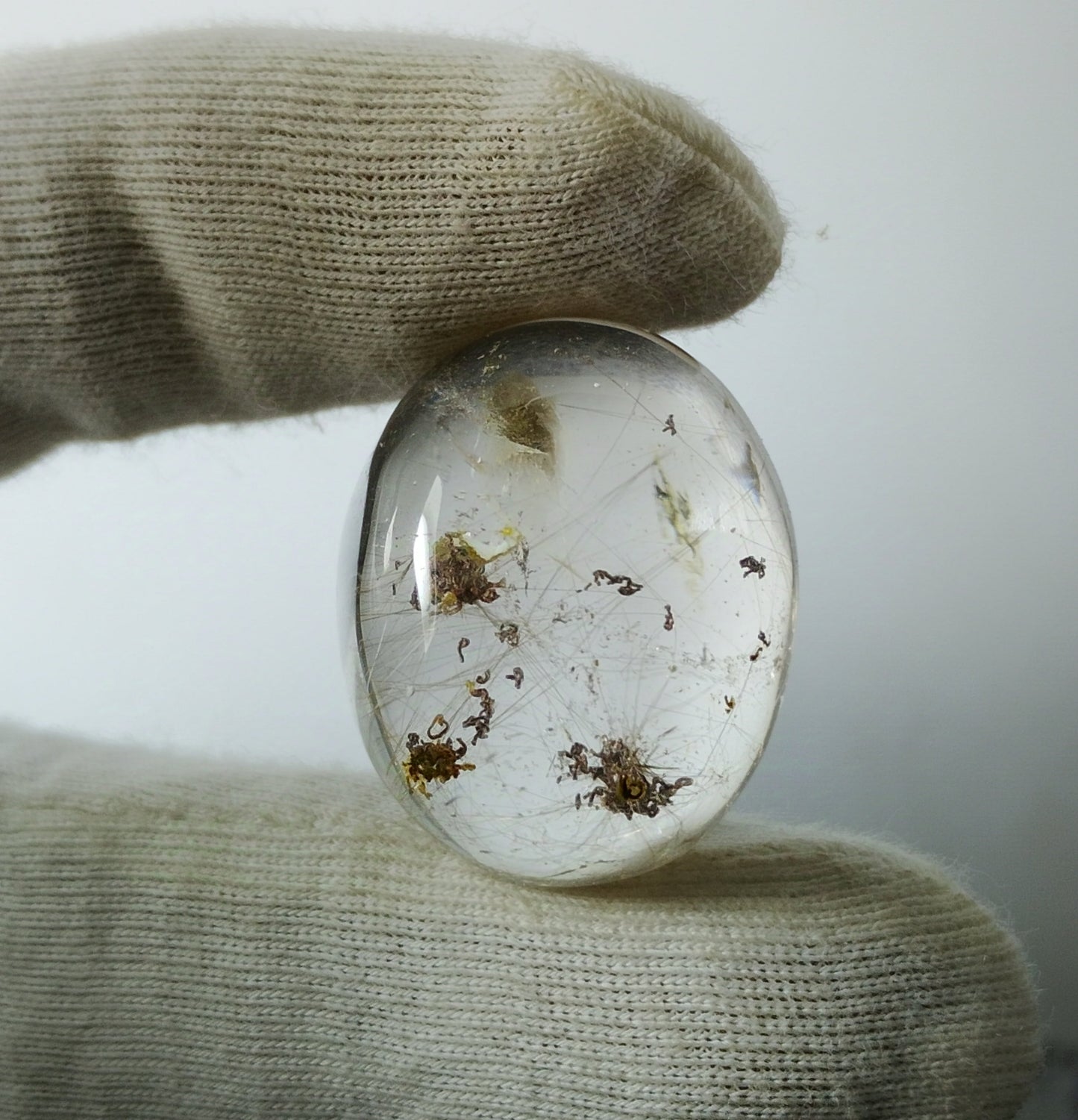 46.5ct Natural Phantom Quartz - Ghost Quartz - 19 x 24mm