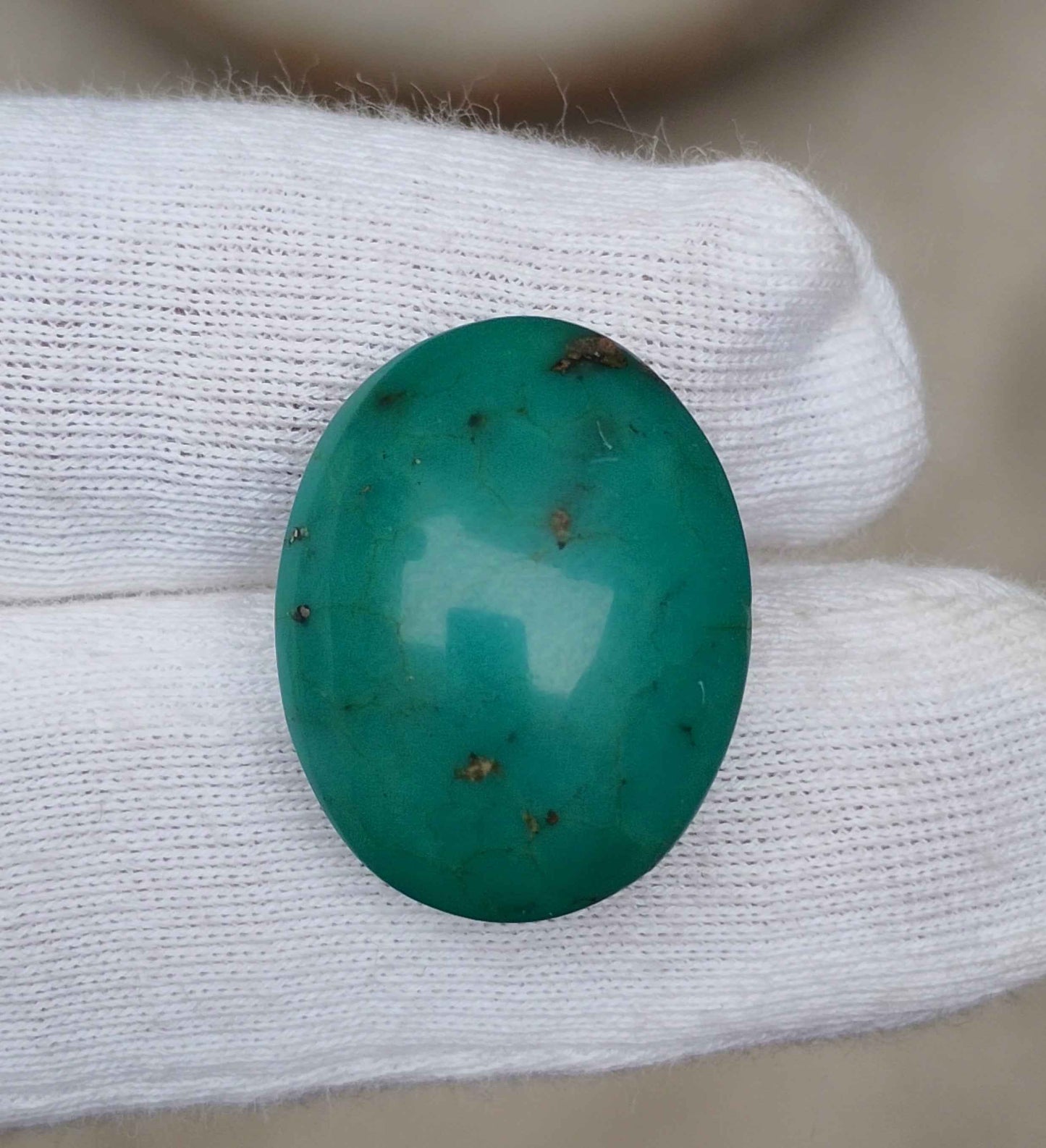 15ct - Natural Green Turquoise 16x20mm