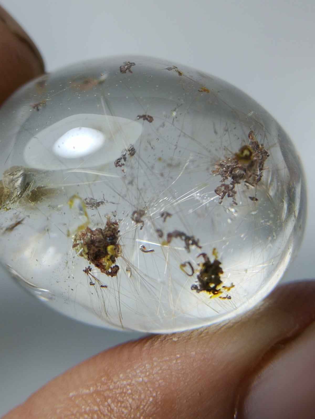 46.5ct Natural Phantom Quartz - Ghost Quartz - 19 x 24mm