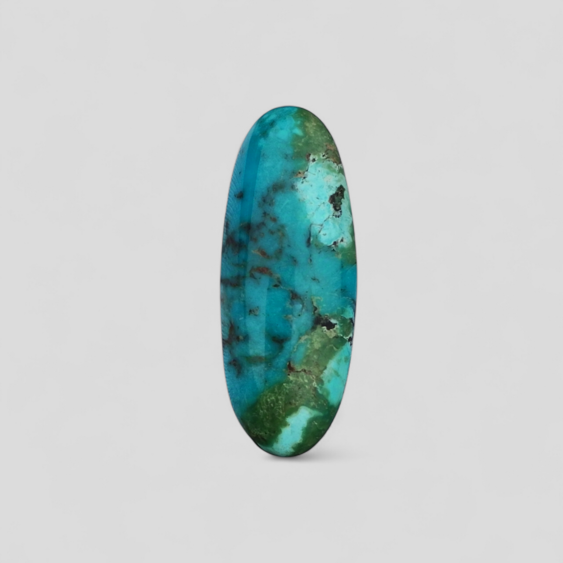 18.4ct Green Matrix Turquoise, Natural Feroza Stone Dimensions-12x31mm