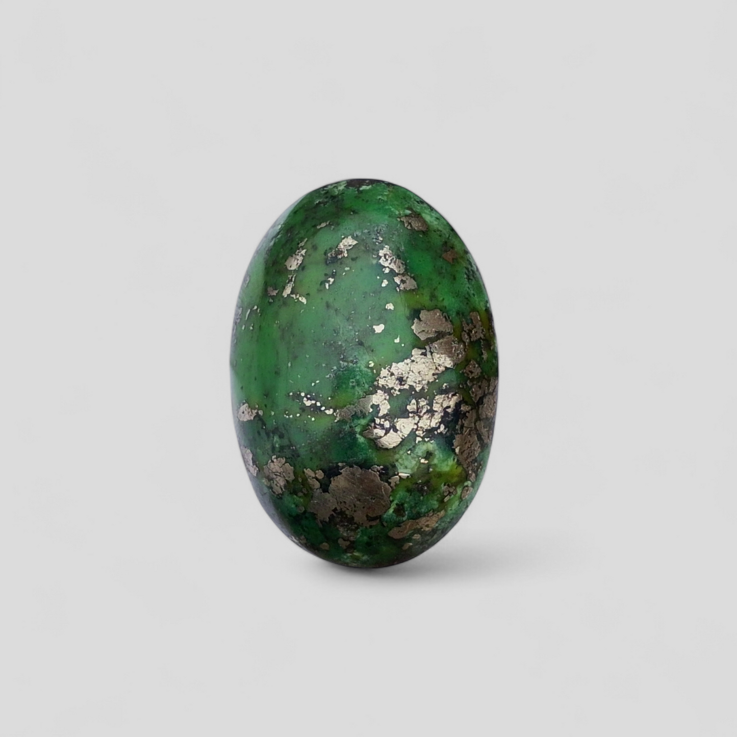 48.5ct Green Turquoise with Pyrite, Natural Feroza Stone Dimension 19x27x12mm