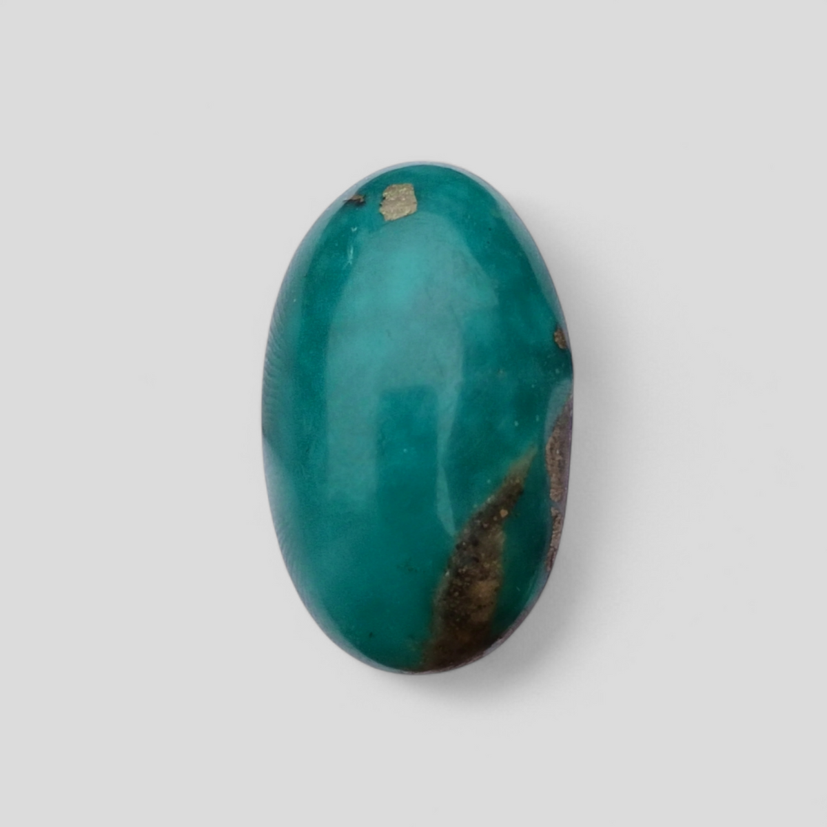 22ct Green Turquoise with Pyrite, Natural Feroza Stone Dimension 19x23x10mm
