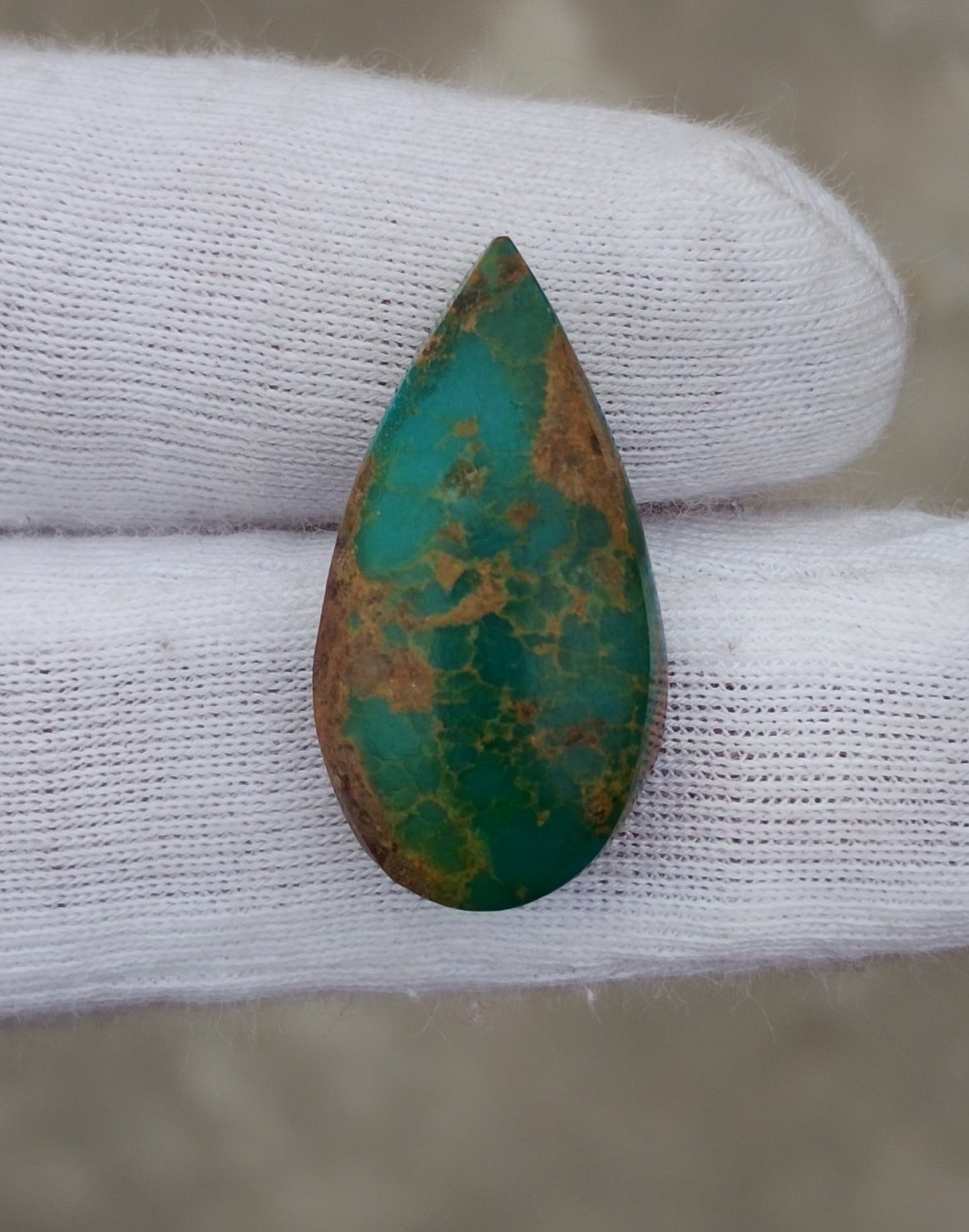 12.5ct High Grade Green Manassa Turquoise Dimension 12x23x7mm