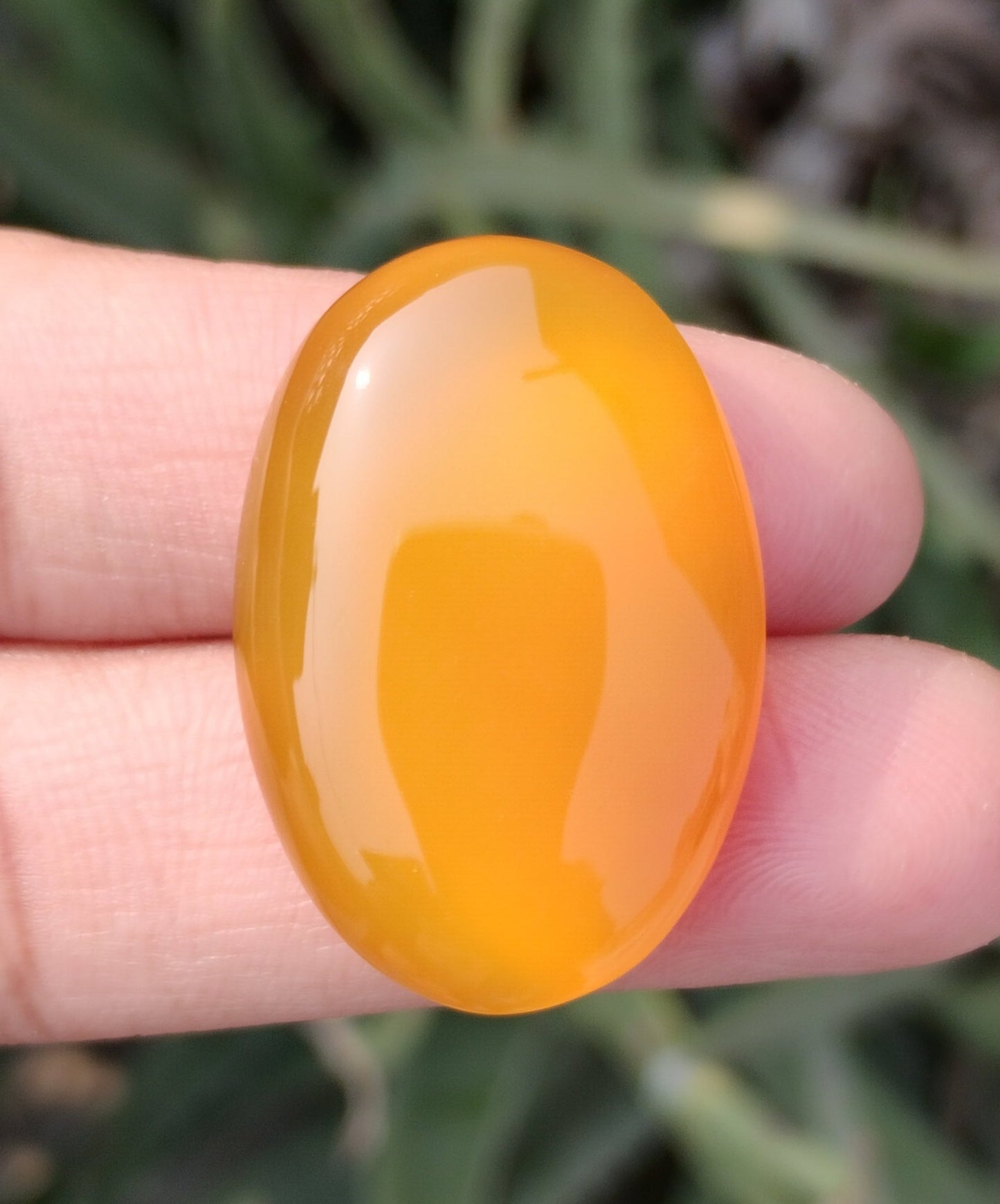 45ct Natural Carnelian Gemstone- Yellow Aqeeq  - 22x33mm