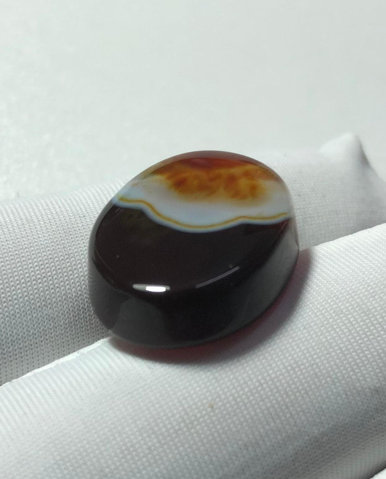 18ct Agate Cabochon - Sulaimani Aqeeq  - 21 x 16mm