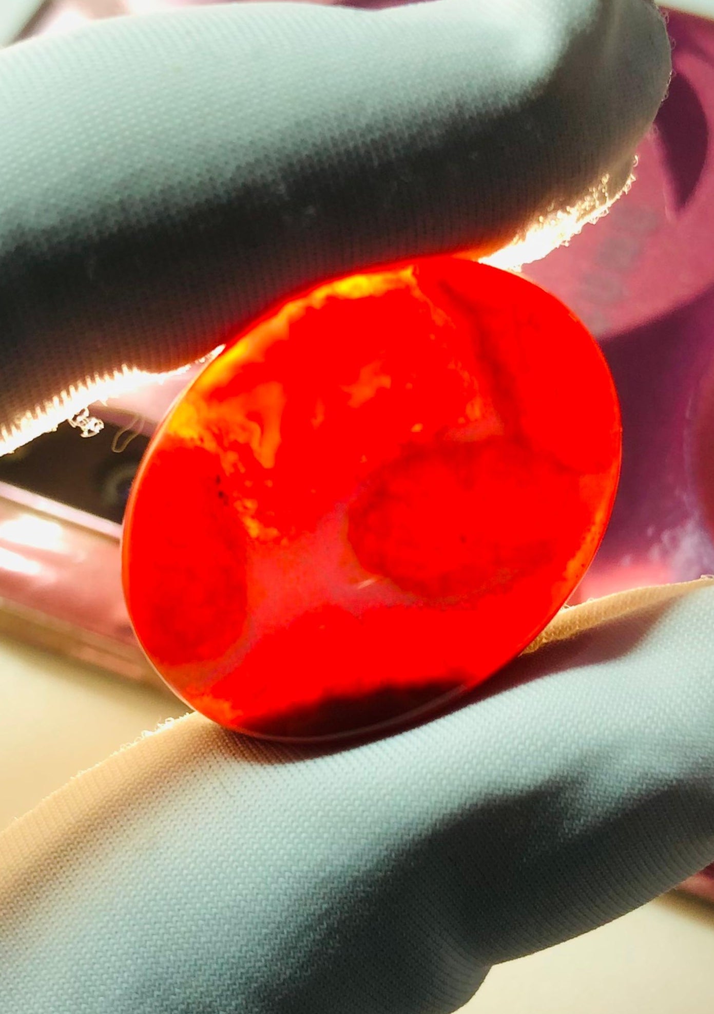 31ct Agate Cabochon - Sulaimani Aqeeq  - 26 x 21mm