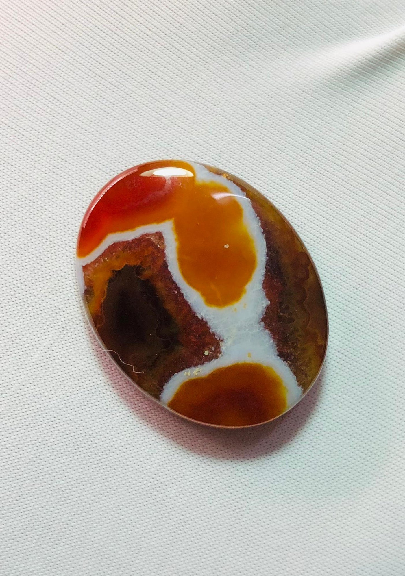 31ct Agate Cabochon - Sulaimani Aqeeq  - 26 x 21mm