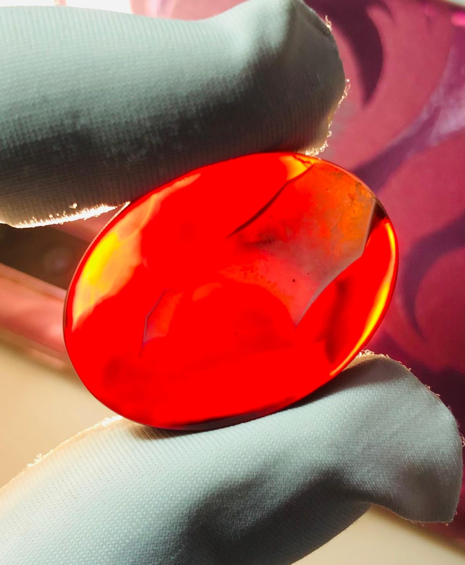 29ct Agate Cabochon - Sulaimani Aqeeq  - 28 x 21mm