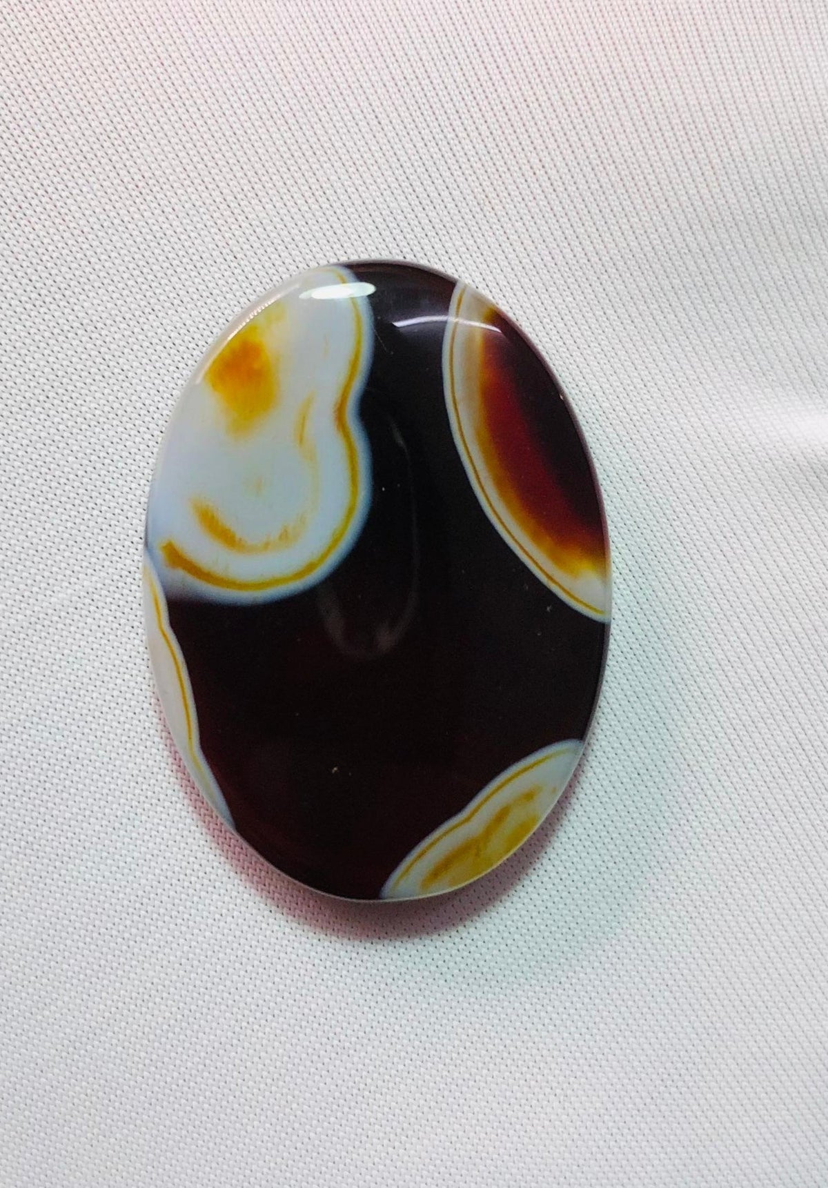 34ct Agate Cabochon - Sulaimani Aqeeq  - 31 x 22mm