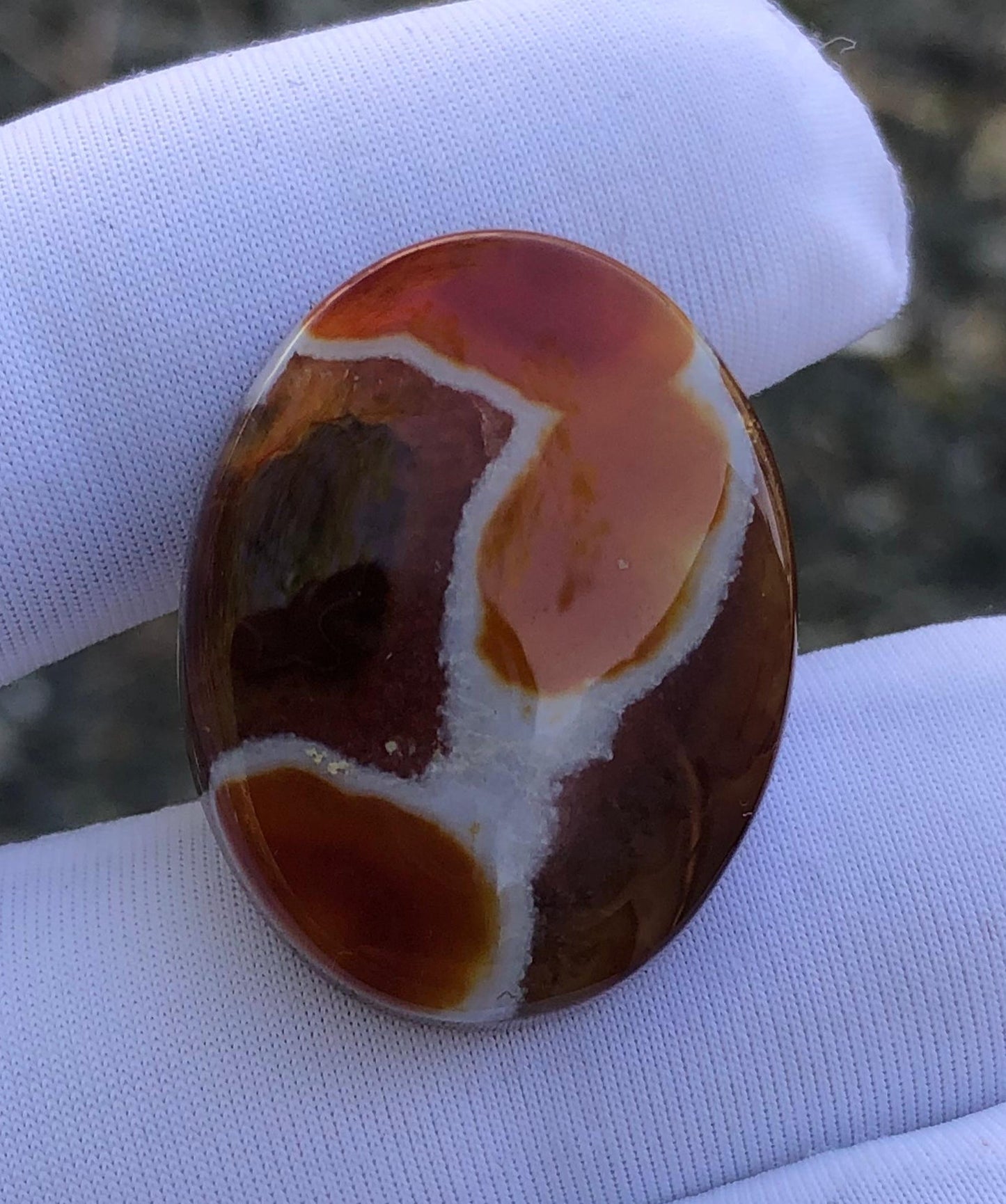 31ct Agate Cabochon - Sulaimani Aqeeq  - 26 x 21mm