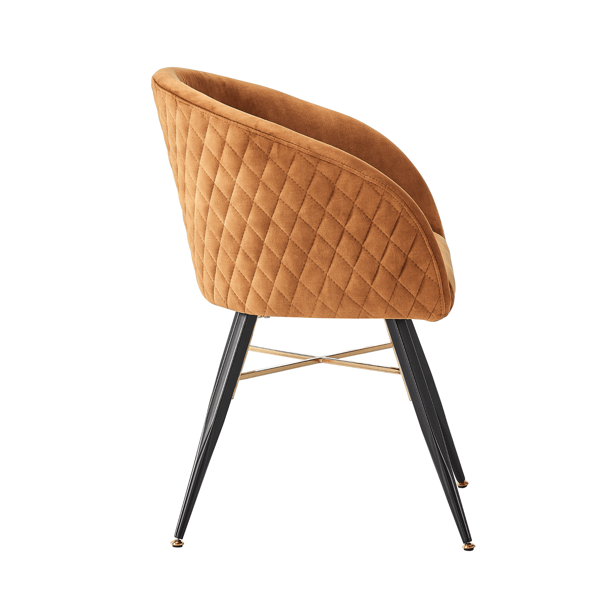 Vittorio LUX Velvet Dining Chair with Metal Legs - Perfect for Dining Room Living Room