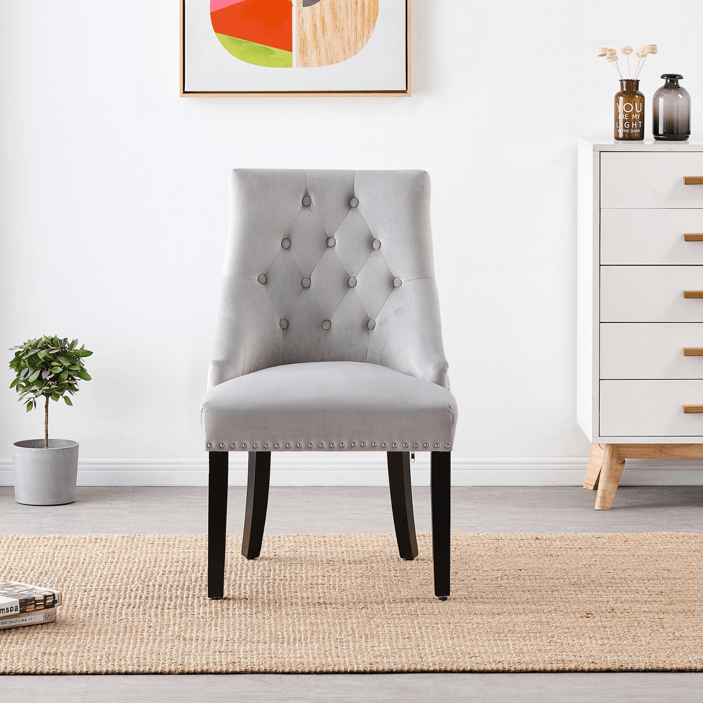 Windsor LUX Velvet Dining Chair Set of 2