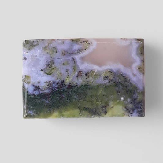 73.6ct- Natural Landscape Moss Agate Collector Gem - 38 x 24 x 6mm