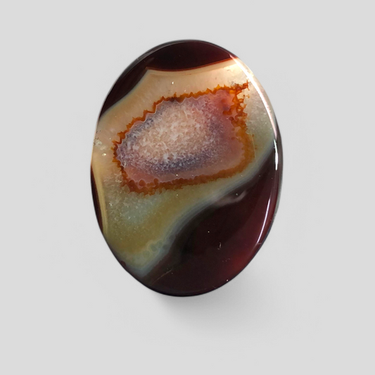 40ct Agate Cabochon - Sulaimani Aqeeq - 35 x 26mm