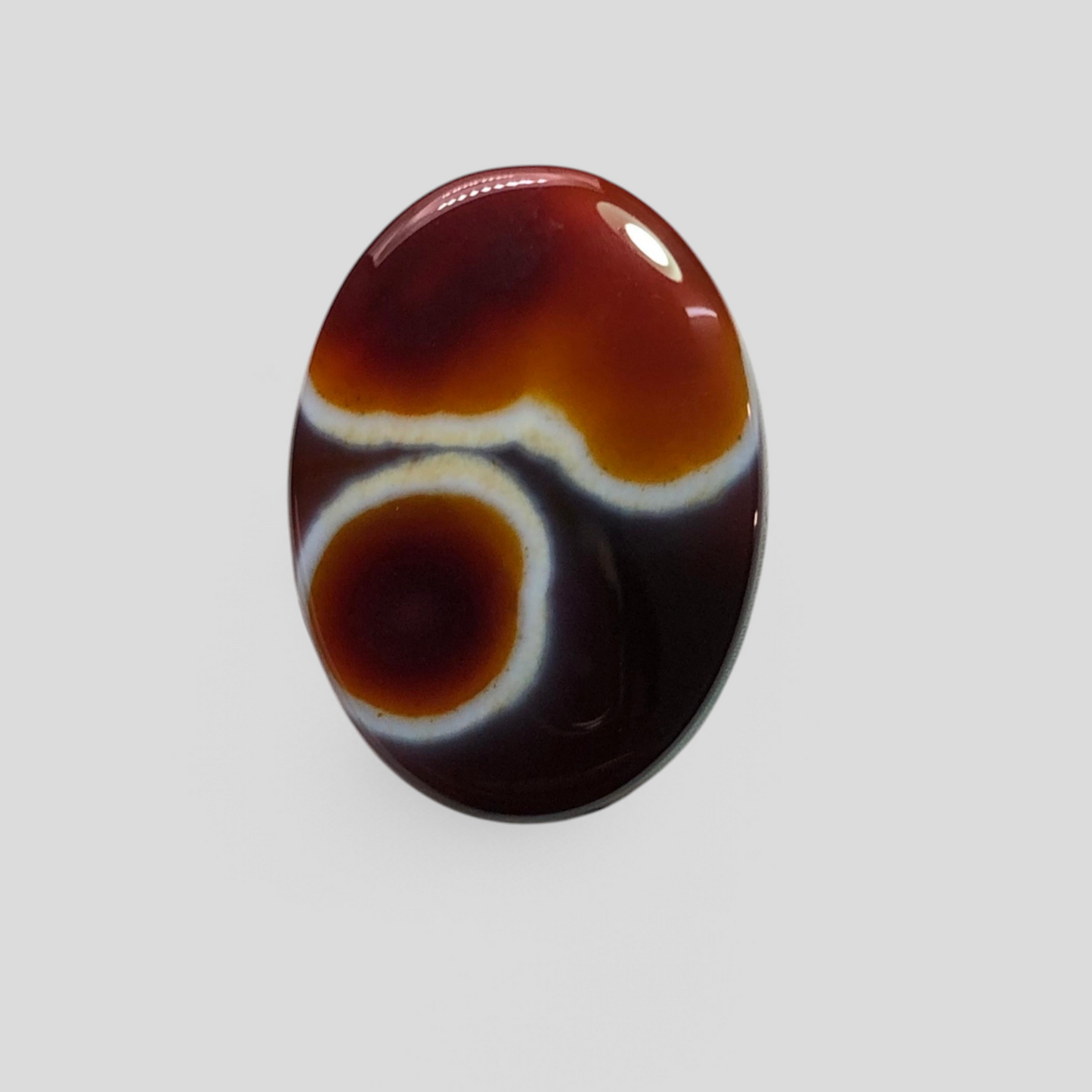 41ct Agate Cabochon - Sulaimani Aqeeq  - 30 x 22mm