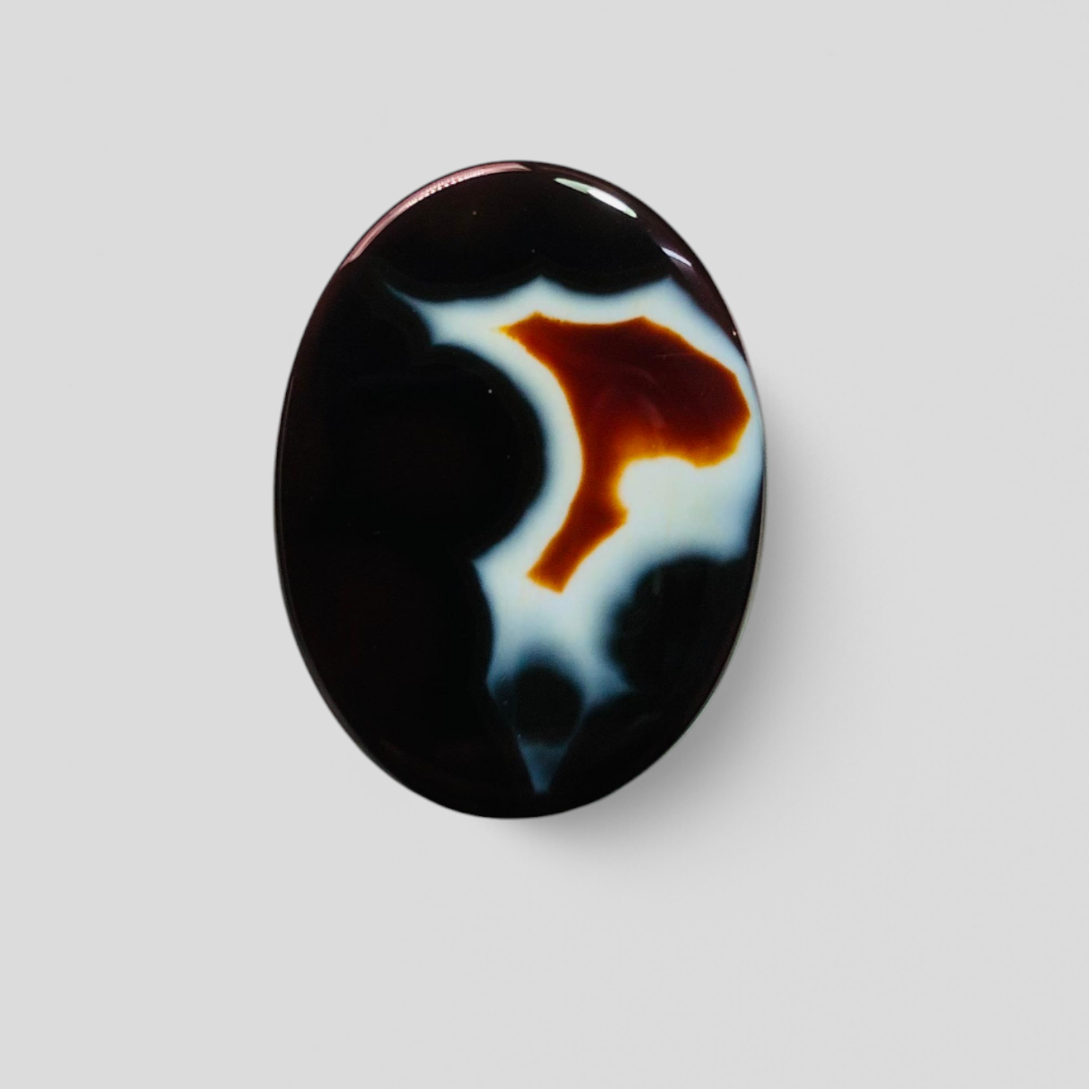 47ct Agate Cabochon - Sulaimani Aqeeq  - 34 x 25mm