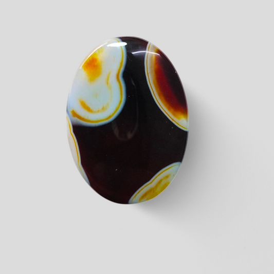 34ct Agate Cabochon - Sulaimani Aqeeq - 31 x 22mm