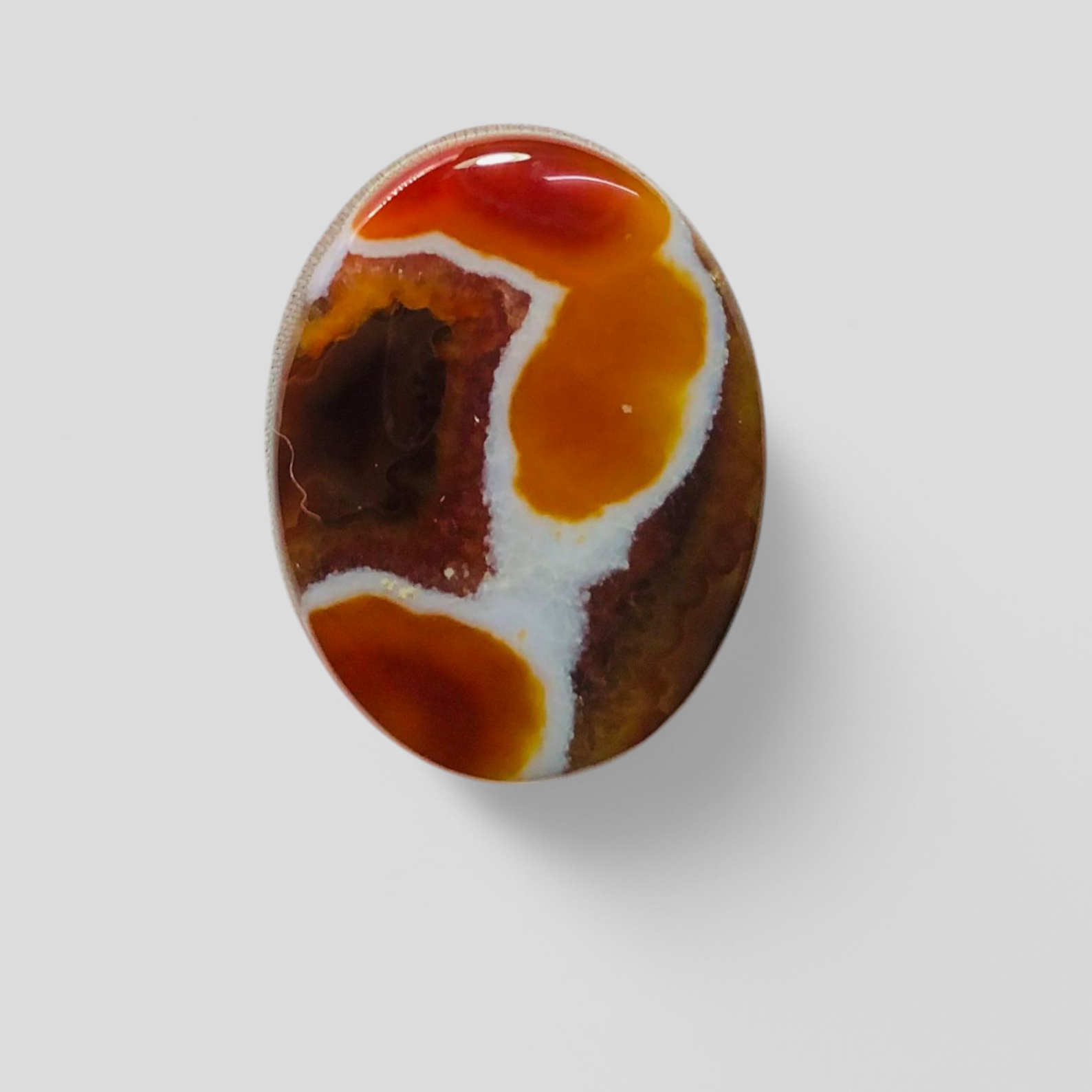 31ct Agate Cabochon - Sulaimani Aqeeq  - 26 x 21mm