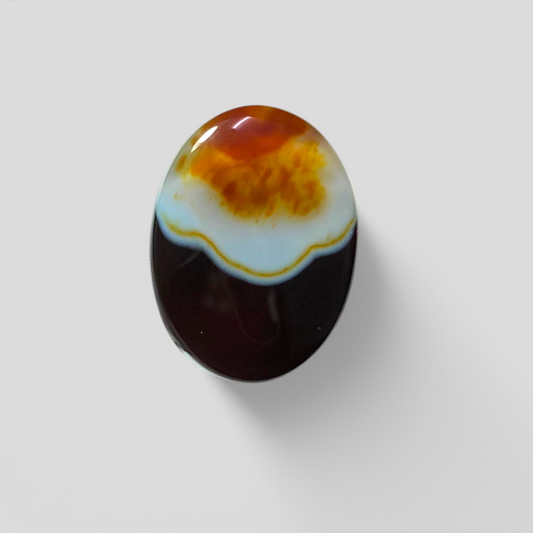 18ct Agate Cabochon - Sulaimani Aqeeq - 21 x 16mm