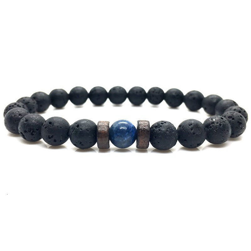 Natural Tiger Eye Stone Bracelet - Handwoven Healing Crystal Bracelet for Men & Women