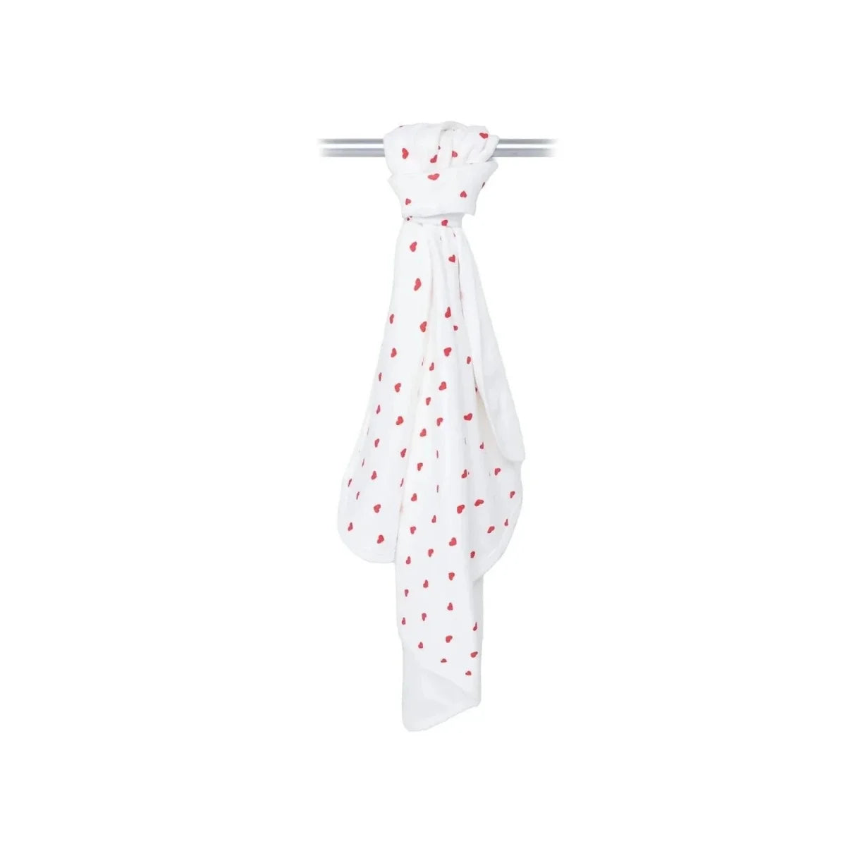 Bebecix Heart Print Jersey Baby Blanket (80 x 90 cm)