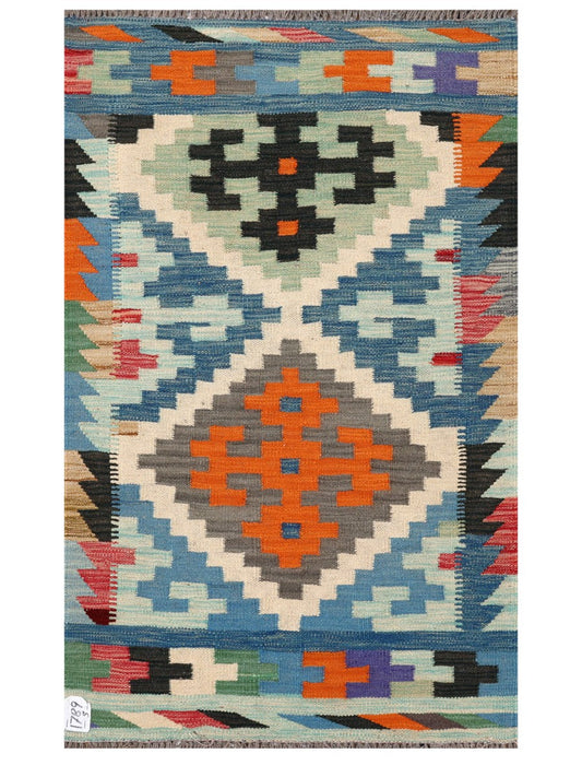 Maimana Afghanistan Kilim Rug - 122 x 75 cm