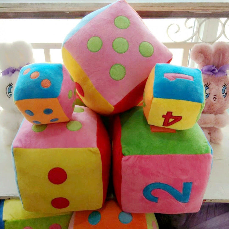 Dice-shaped Pillow, Large Size, Children's Plush Toy
