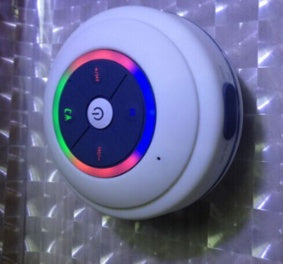 Waterproof Bluetooth Speaker - Portable Mini LED Shower Speaker with Suction Cup | 5-Hour Playtime