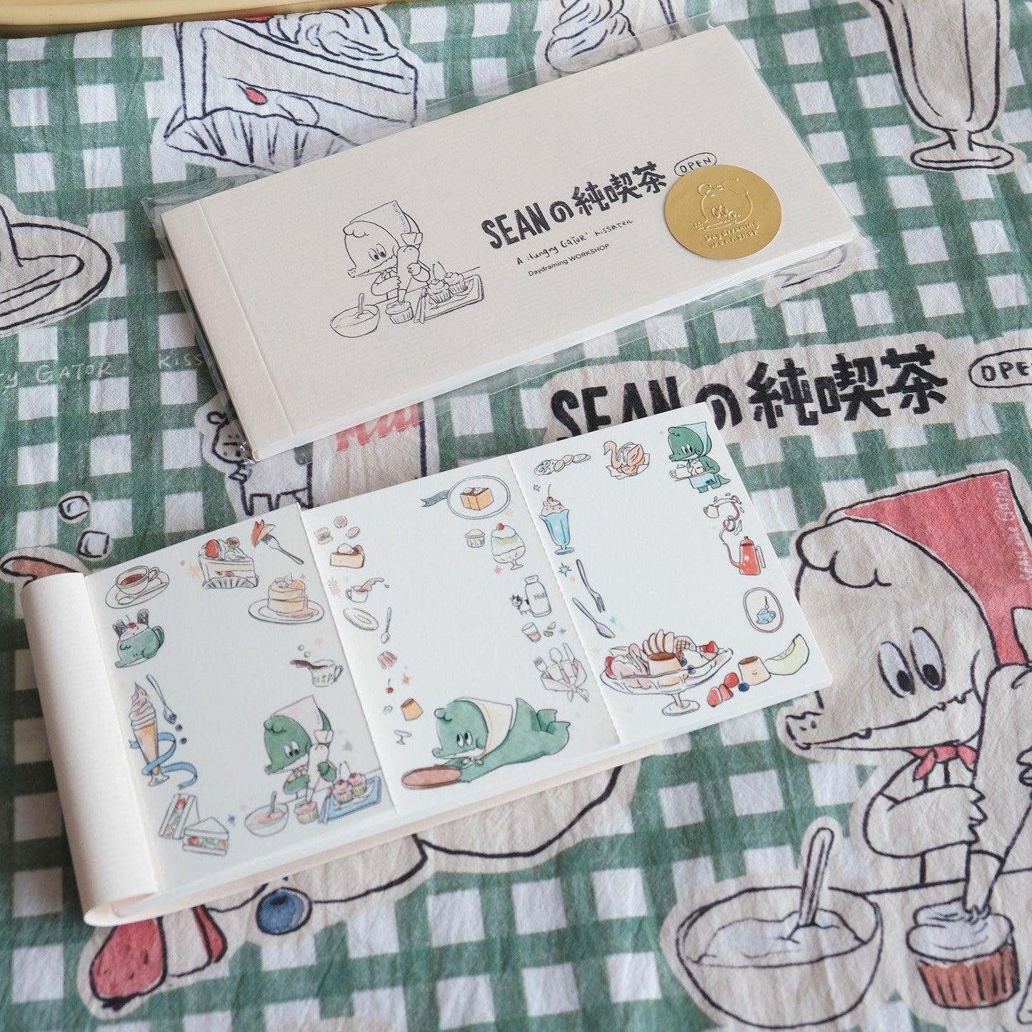 A Gator Life | Lovely Bunny And Crocodile Memo Notepad