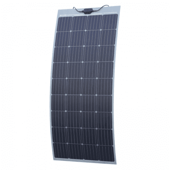 180W MONO FIBREGLASS SEMI-FLEXIBLE SOLAR PANEL WITH SELF-ADHESIVE BACKING (MADE IN AUSTRIA)