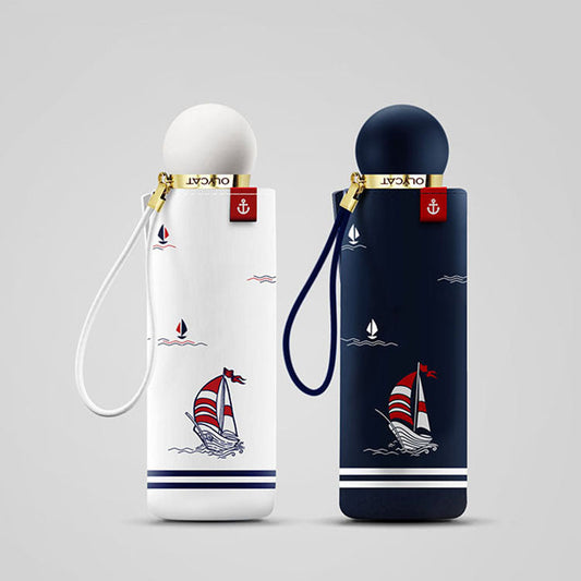 Nautically themed umbrella