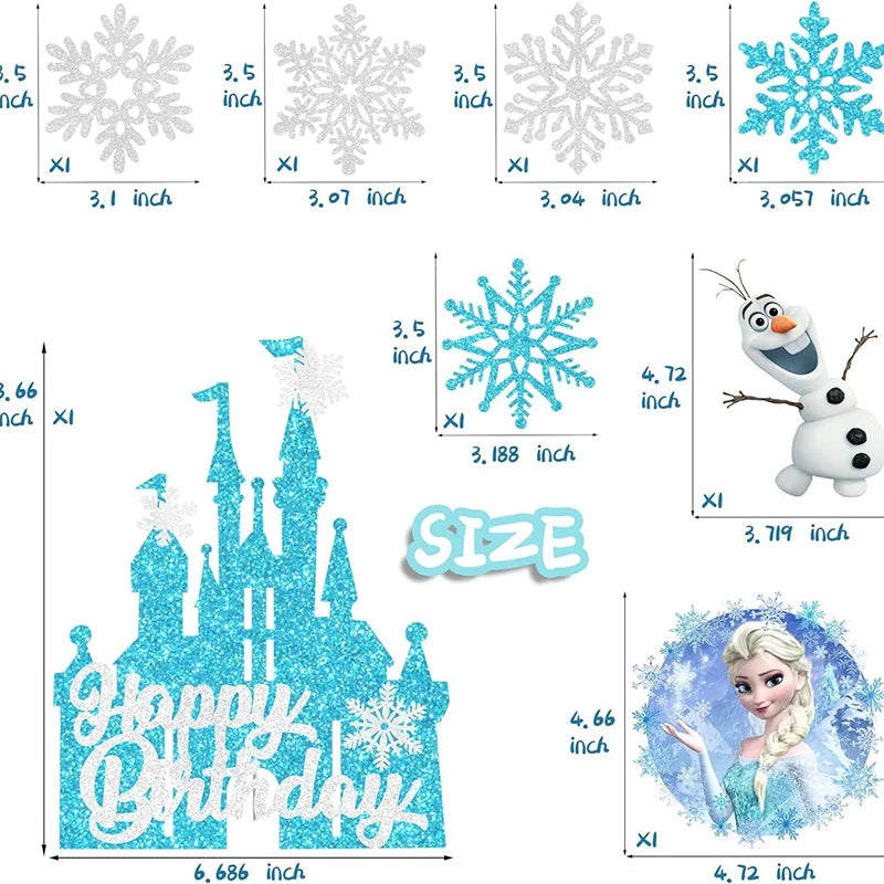 Frozen Anna Elsa Party Supplies – Disposable Plates Cups Napkins Balloons