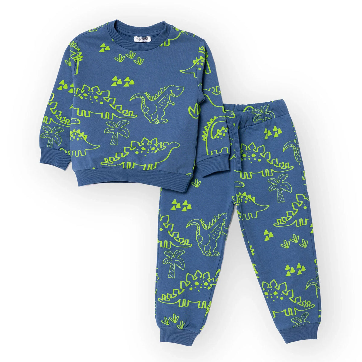 HelloBaby Dinosaur Print Brushed Baby Sweatshirt & Joggers Set (3-6 Months to 4-5 Years)