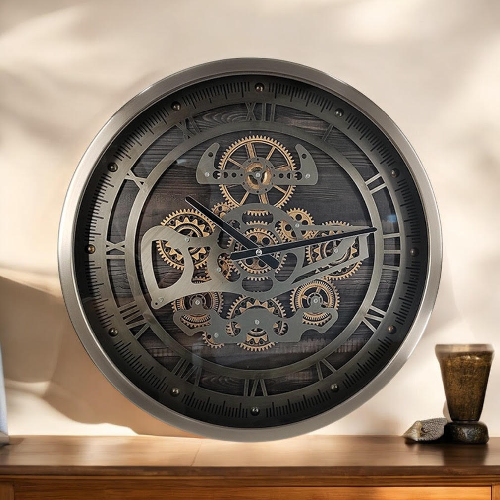 46CM GEAR CLOCK