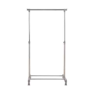 Ralesi Grey And Chrome Finish Clothes Hanging Rail With Wheels