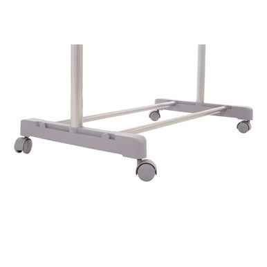 Ralesi Grey And Chrome Finish Clothes Hanging Rail With Wheels