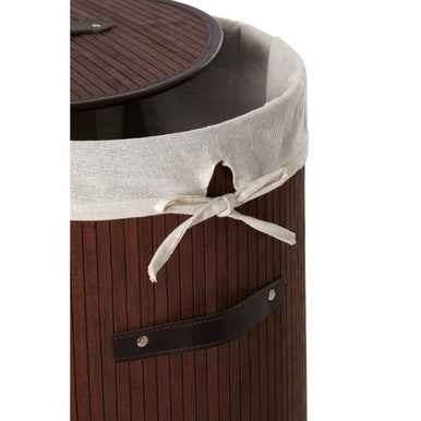 Kankyo Dark Brown Round Laundry Hamper