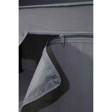 Dara Grey Fabric Wardrobe With Shelf