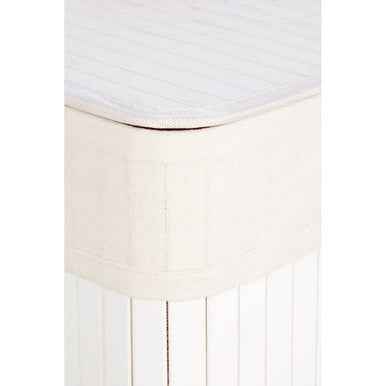 Kankyo White Bamboo Laundry Hamper