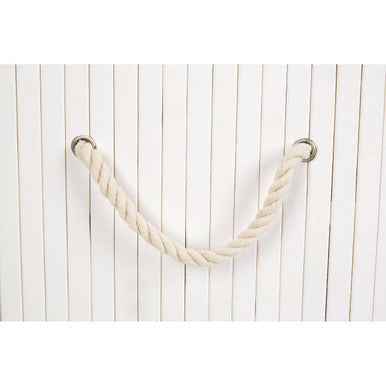 Kankyo White Bamboo Laundry Hamper