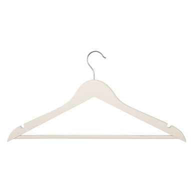Set Of Twenty Matte White Clothes Hangers