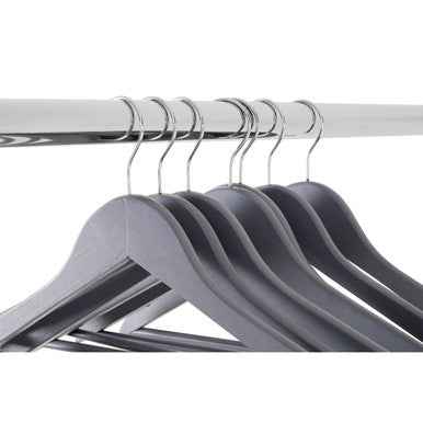 Set Of Twenty Matte Grey Clothes Hangers
