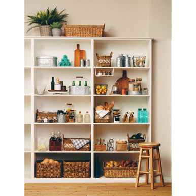 Lidi Set Of 3 Double Seagrass Rim Storage Baskets